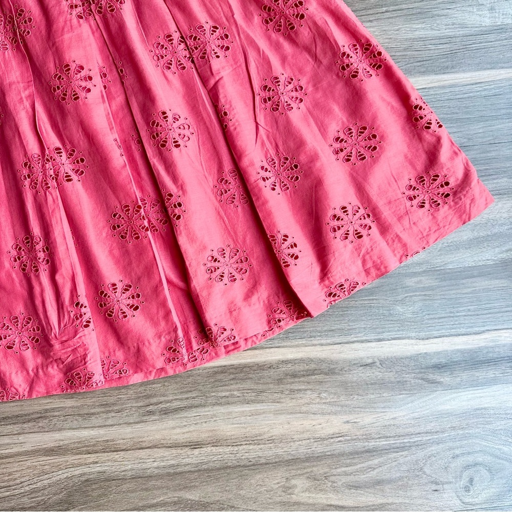 Feminine‎ Eyelet A Line Skirt Coral Banana Republic Size 8 - Picture 7 of 14
